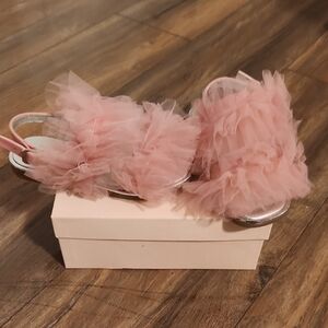 MonnaLisa Pink Kids Slippers